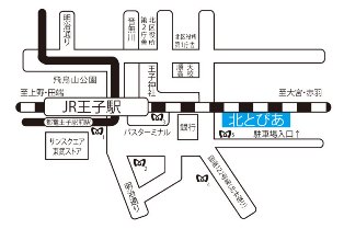北とぴあ７階　第１研修室への地図